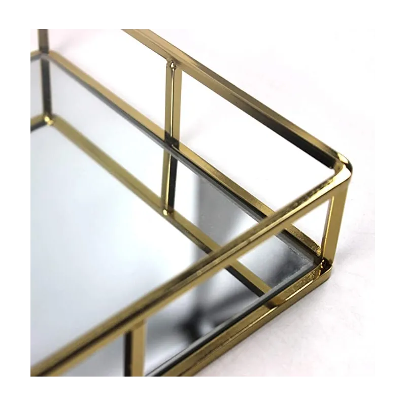Elegant Deko Spejlbakke - Guld
