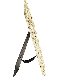 Moderne Gingo Biloba Design Billedramme - Guld