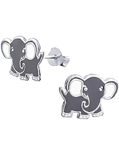 Baby Elefant Ørestikker – 925 Sterling Sølv 