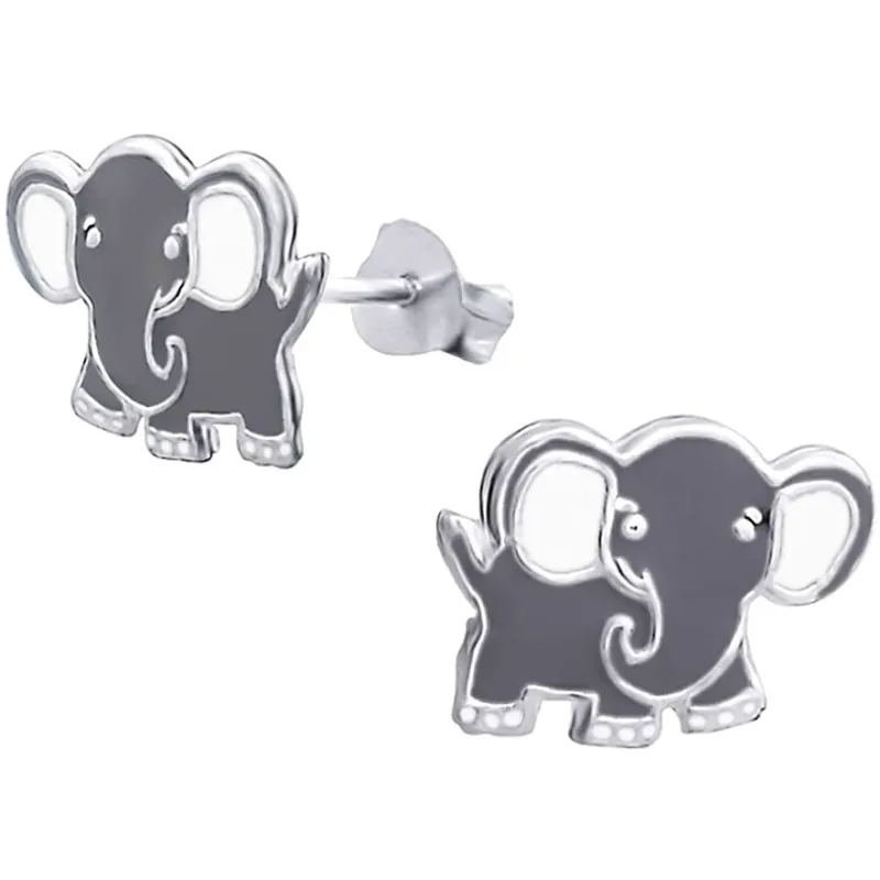 Baby Elefant Ørestikker – 925 Sterling Sølv 