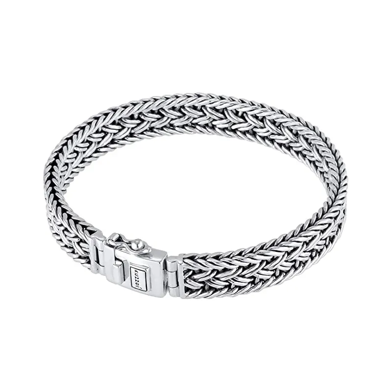 Håndlavet Konge Kæde Armbånd Til Mænd – 925 Sterling Sølv