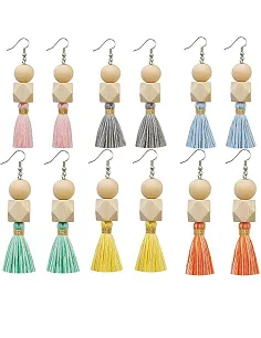 Moderne Tassel Øreringe Sæt – 6 Par