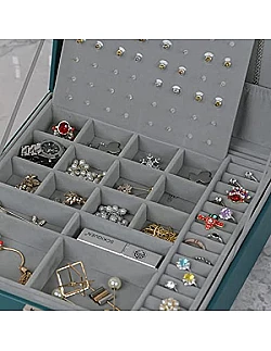 Elegant Davenport Smykke Organizer - Flere Farver