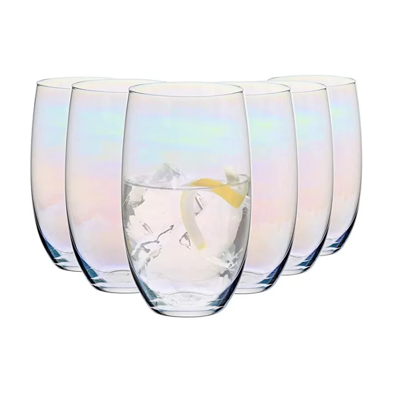 Funklende Vandglas - 6 Stk. - 510 ml.
