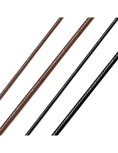 Rå Herre Halskæde – Flettet Kunstlæder - Flere Farver