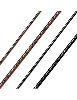 Rå Herre Halskæde – Flettet Kunstlæder - Flere Farver