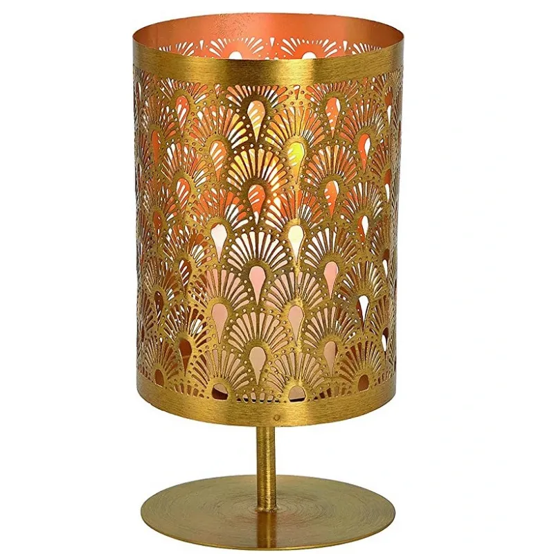 Elegant Art Deco Lysestage - Guld
