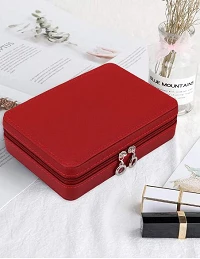 Praktisk Smykke Organizer & Opbevaring – Travel Edition - Rød 2