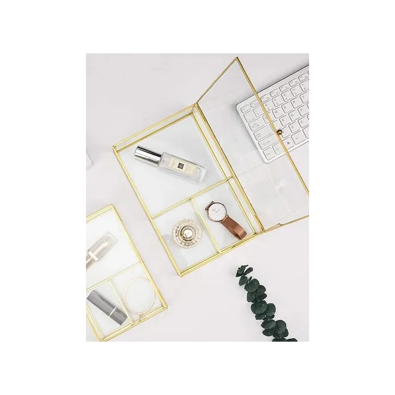 Moderne Trivi Smykke Opbevarings Display & Organizer - Guld