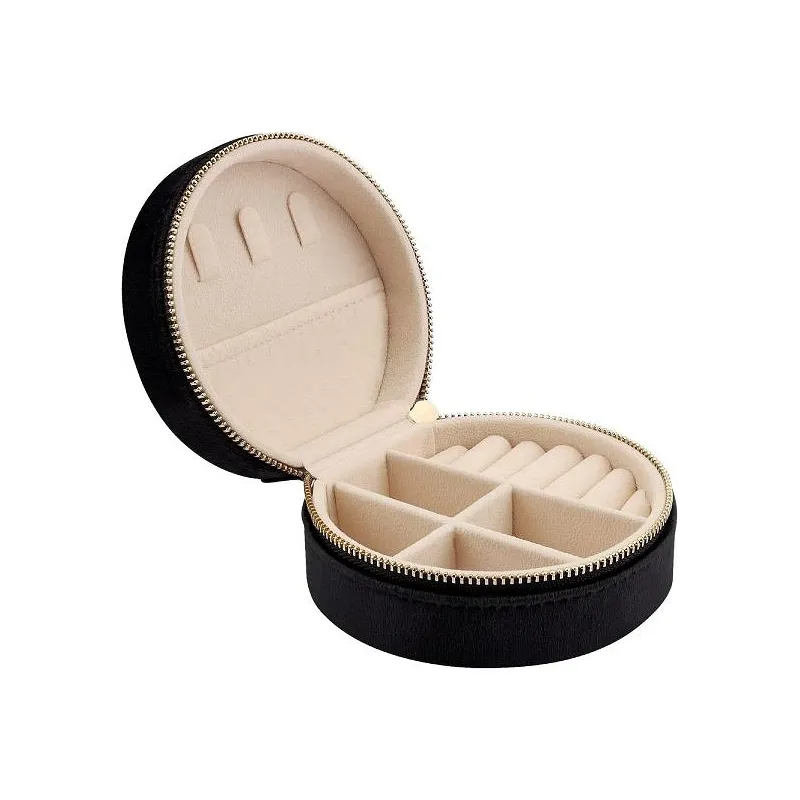 Smart Rund Smykkeopbevaring & Organizer – Travel Size – Flere Farver