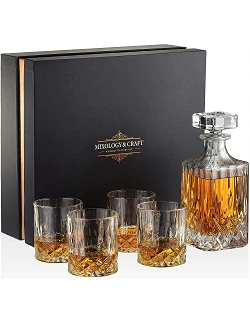 Moderne Whisky Gavesæt - 9 Dele - Krystal