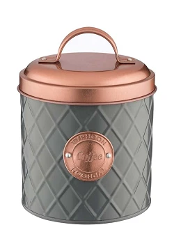 Kaffedåse i retro kobber design