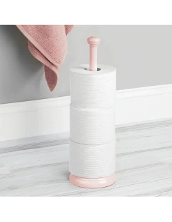Praktisk Klassisk Fritstående Toiletrulle Holder - Lyserød