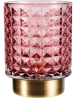Romantisk Glamour Bordlampe - Lyserød