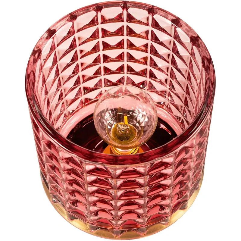 Romantisk Glamour Bordlampe - Lyserød