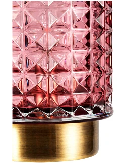 Romantisk Glamour Bordlampe - Lyserød