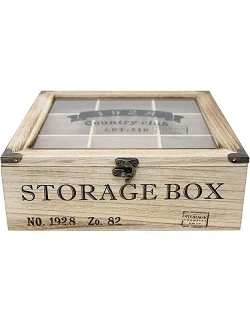 Teboks i Træ i Retro Design – 9 Rum