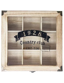 Teboks i Træ i Retro Design – 9 Rum