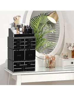 Elegant & rummelig make-up organizer - Sort