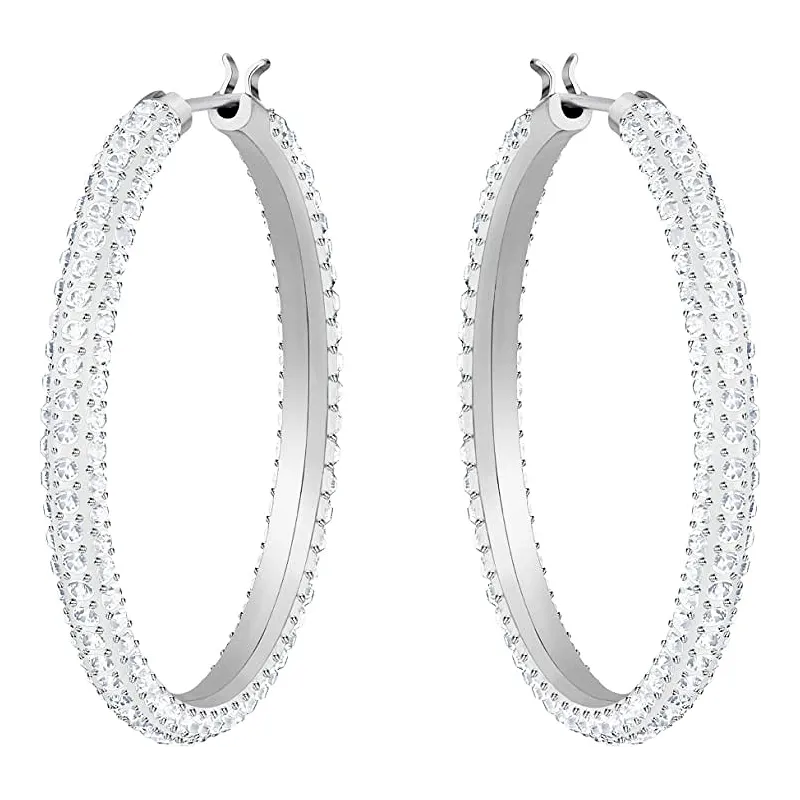 Luksuriøse Swarovski Creol Øreringe – Flere Farver