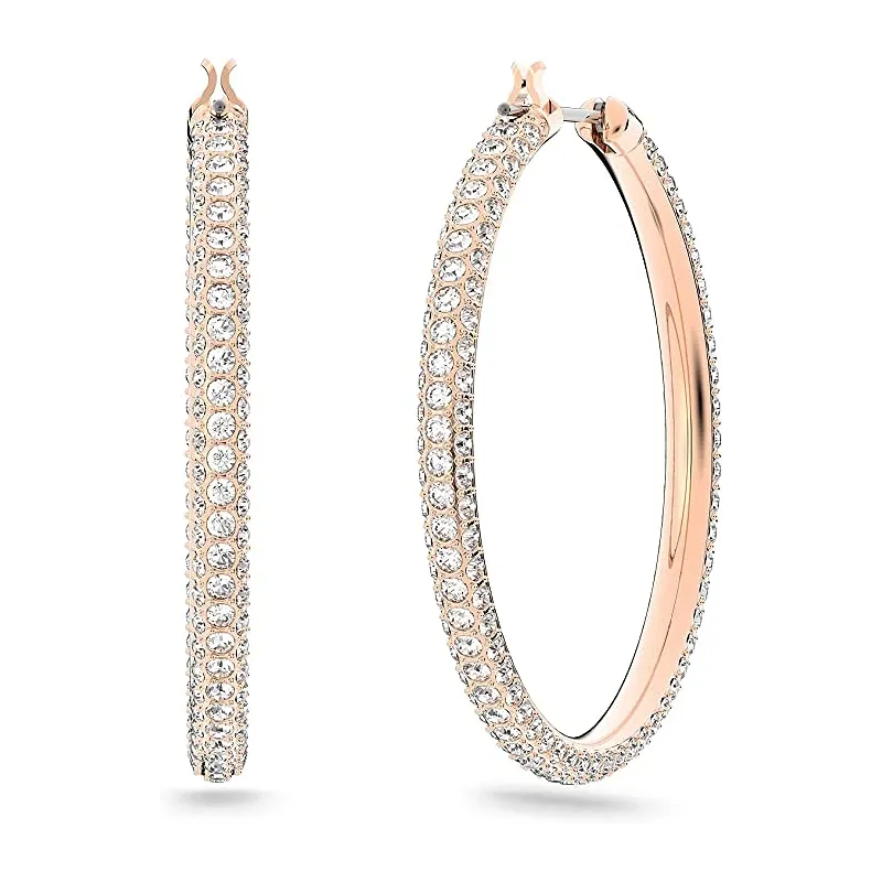 Luksuriøse Swarovski Creol Øreringe – Flere Farver
