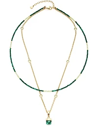 Moderne Farverig Halskæde - Rustfrit Stål