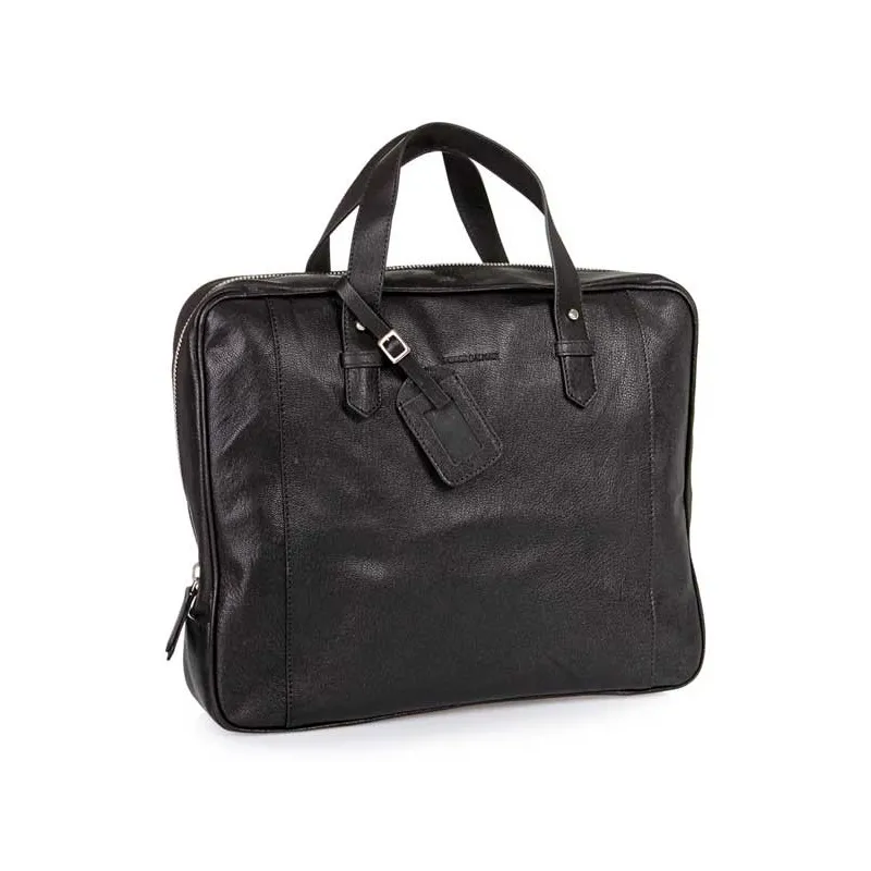 Pierre Balmain laptop taske – 100% ægte læder – designer computer taske til mænd