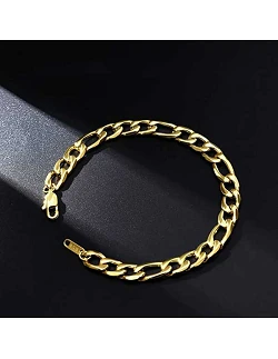 Guld Herrearmbånd I Cubansk Panserkæde