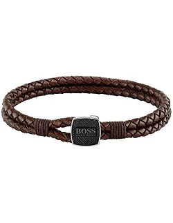 Moderne Hugo Boss Læderarmbånd – Brun