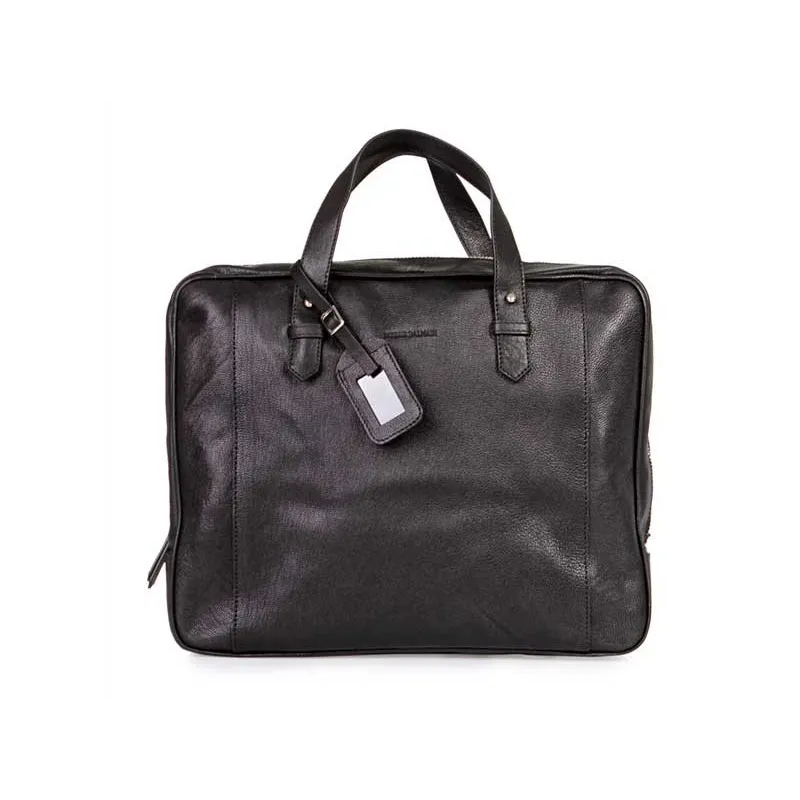 Pierre Balmain laptop taske – 100% ægte læder – designer computer taske til mænd