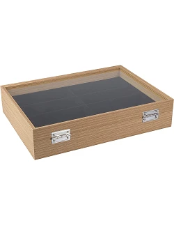 Luksuriøs Træ Brille Organizer & Opbevaringsæske - Træ