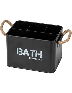 Rustik Badeværelses Opbevarings Organizer - Sort