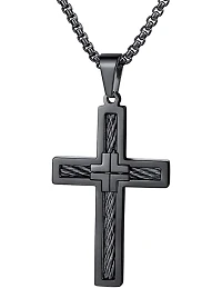 Moderne Kors halskæde Til Mænd - Ædelstål