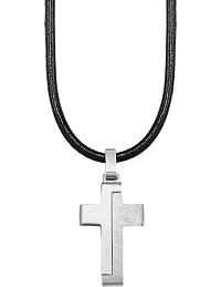 Moderne Mode Kors Halskæde Til Mænd – Rustfrit Stål