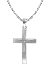 Tidløs Kors Halskæde Til Mænd – 925 Sterling Sølv
