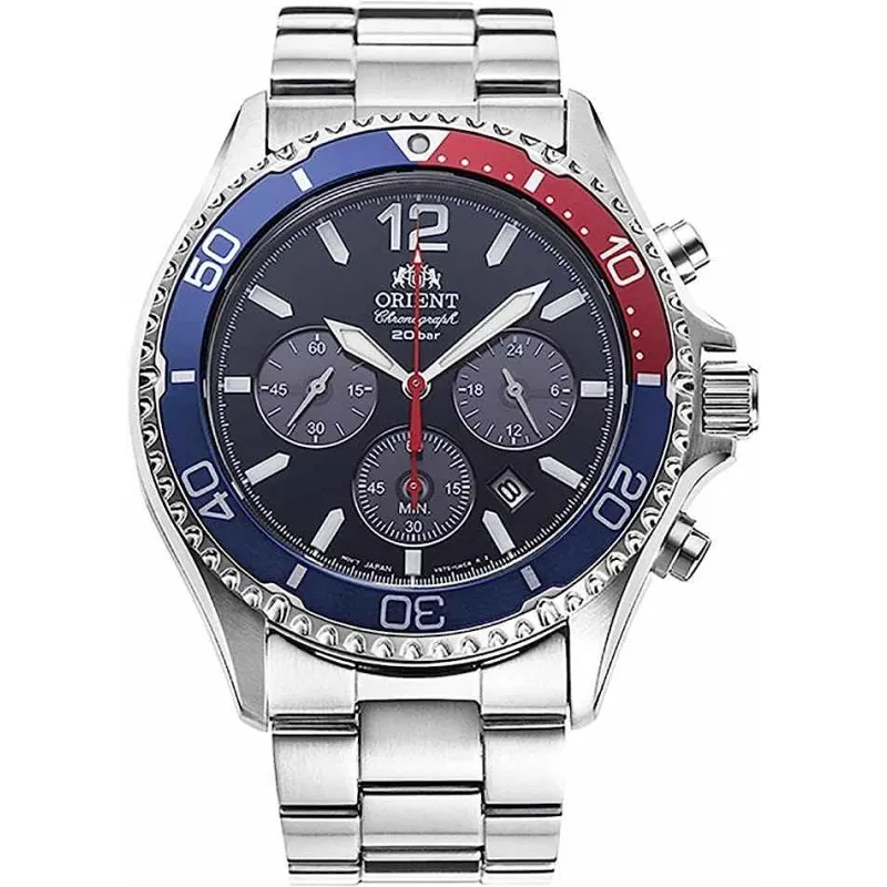 Orient Mako Sport Chronograph RA-TX0201L - Solar Pepsi