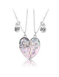 Unik Hjerte Venskabshalskæde til 2