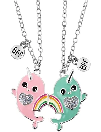 Venskabshalskæde med Nuttede Hvaler og regnbue til 2