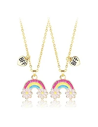 BFF Venskabshalskæde Med Regnbue til 2