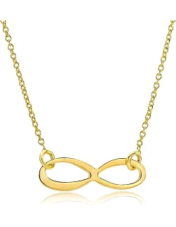 Evighedstegn Halskæde i 9 Karat Guld