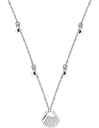 Halskæde med Hjertemusling Vedhæng – 925 Sterling Sølv