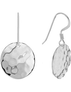 Moderne Runde Øreringe - 925 Sterling Sølv