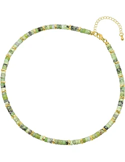 Unik Heishi Perle Halskæde - Australsk Jade