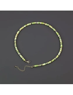 Unik Heishi Perle Halskæde - Australsk Jade