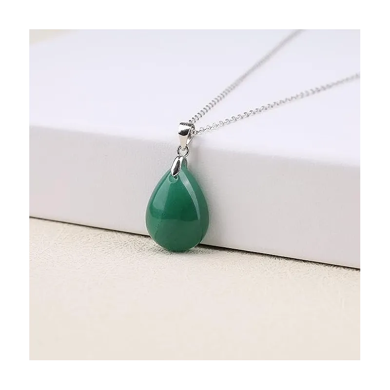 Smuk Jade Halskæde til at fuldende dit look - 925 Sterling Sølv