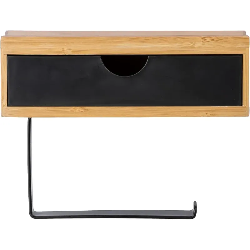 Elegant Bambus Toiletrulleholder - Naturlig Elegance