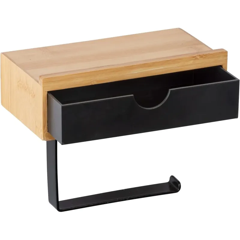 Elegant Bambus Toiletrulleholder - Naturlig Elegance