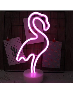 Hot Flamingo Neon Dekoration - Pink