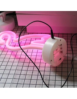 Hot Flamingo Neon Dekoration - Pink