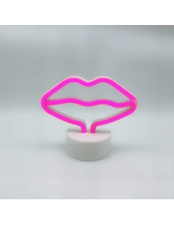 Moderne Neon Dekoration - Hot Kiss